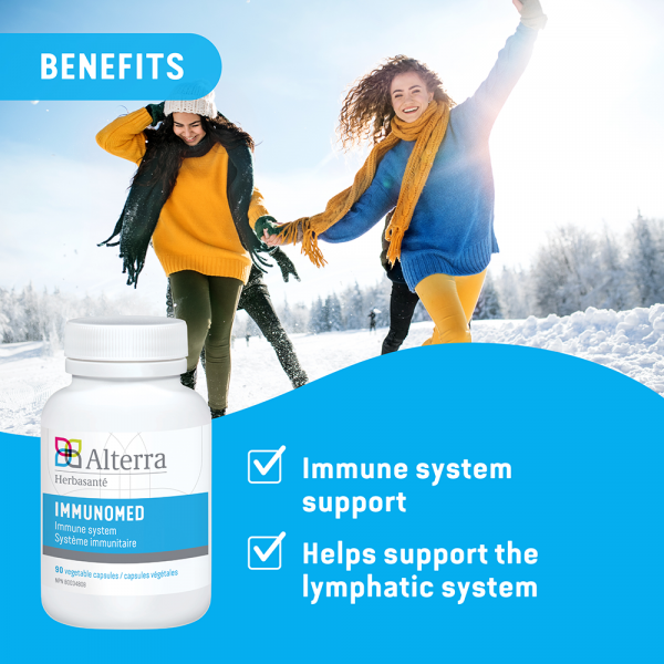 Immunomed - Benefits: Immune system support. Helps suport the lymphatic system.