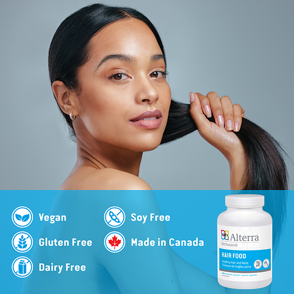 Hair Food Certifications: Vegan, Gluten Free, Dairy Free, Soy Free, Made in Canada