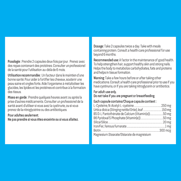 Hair Food Supplement Facts